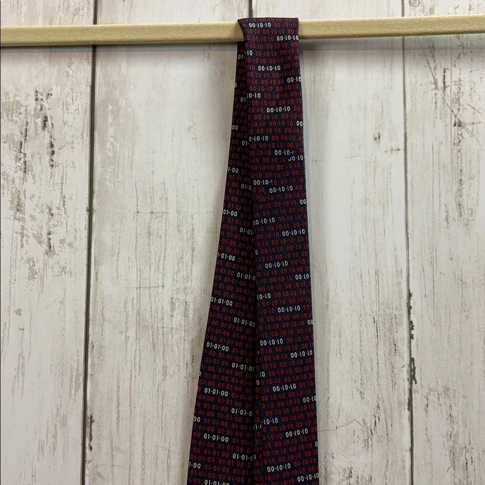 The Mark of The Millennium Y2K Necktie 01-01-00 Numbers All Over Print 2000